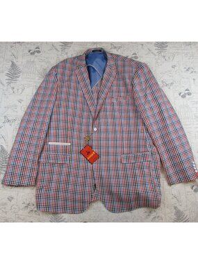 NEW Inserch Limited Edition Sharp Summer Check mens Blazer size 5XL